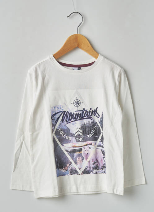 Tricou alb 3 POMMES băiat