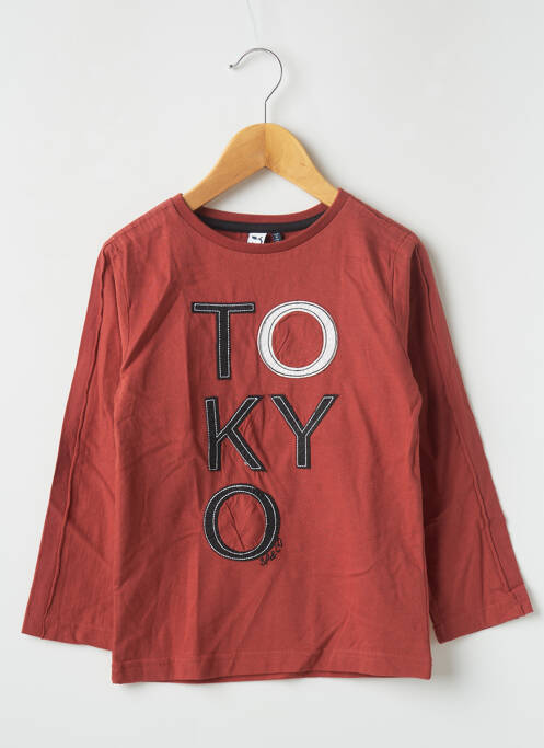 Tricou portocaliu 3 POMMES băiat