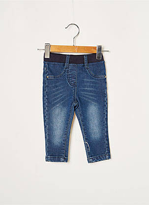 Pantalon drept bleu marin 3 POMMES fată