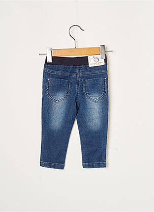 Pantalon drept bleu marin 3 POMMES fată