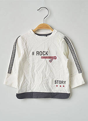 Tricou alb 3 POMMES băiat