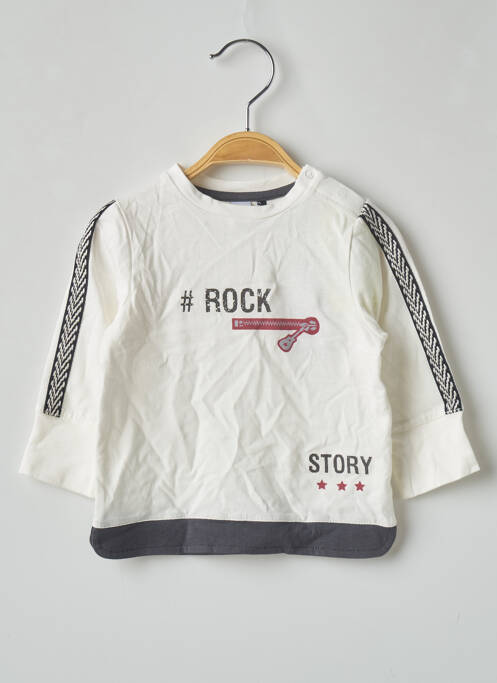 Tricou alb 3 POMMES băiat