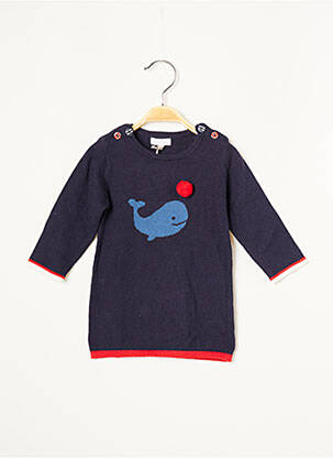 Rochie midi bleumarin ABSORBA fată