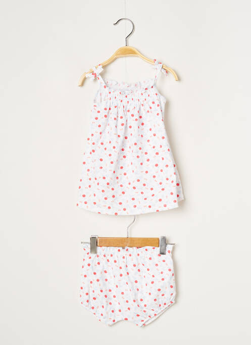 Rochie midi alb ABSORBA fată