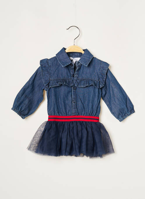 Rochie midi bleumarin ABSORBA fată