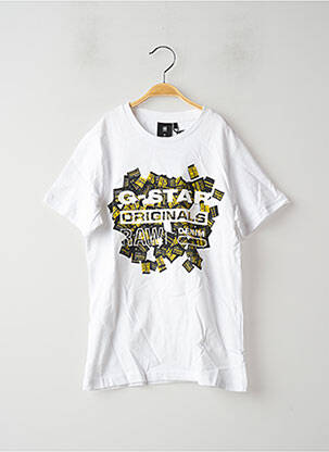 Tricou alb G STAR băiat