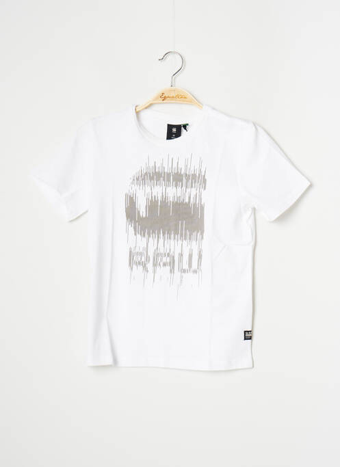 Tricou alb G STAR băiat