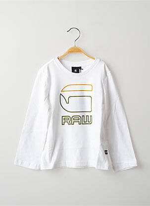 Tricou alb G STAR băiat