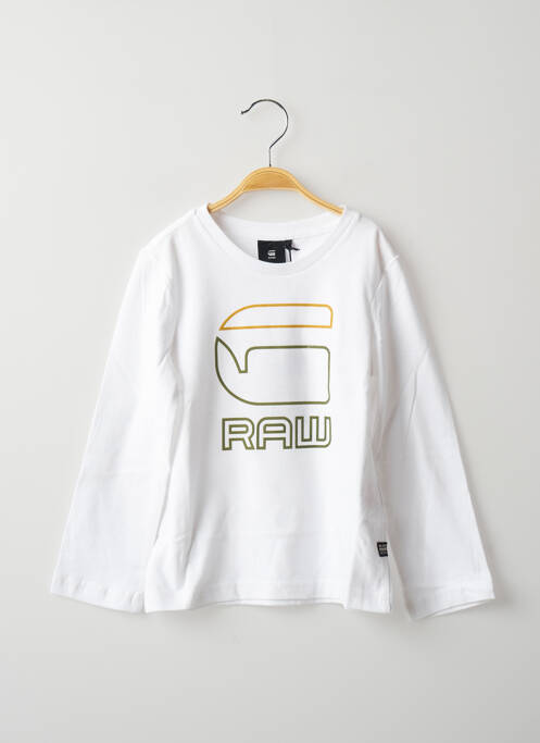 Tricou alb G STAR băiat