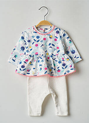 Salopetă-pantalon alb CATIMINI fată