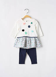 Set pantaloni alb CATIMINI fille