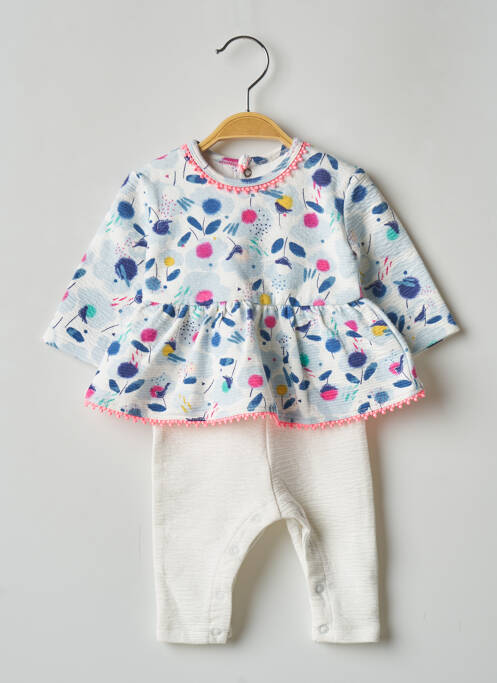 Salopetă-pantalon alb CATIMINI fată