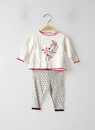 Set pantaloni alb CATIMINI fată