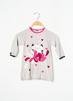 Rochie pulover gri CATIMINI fată