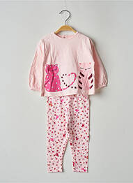 Set pantaloni roz CATIMINI fille