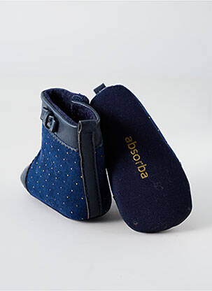 Papuci/pantofi de casă bleu marin ABSORBA fată