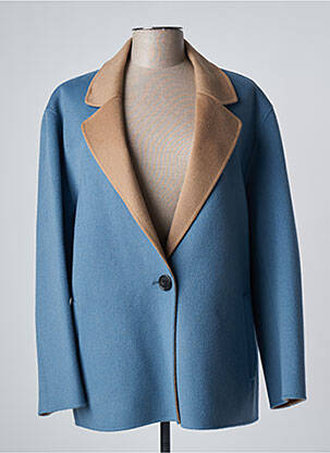 Palton scurt albastru DEVERNOIS femeie