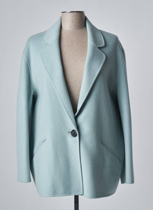 Palton lung albastru DEVERNOIS femeie