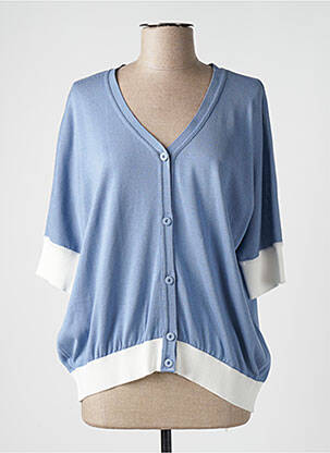 Vestă cu mâneci scurte albastru DEVERNOIS femeie