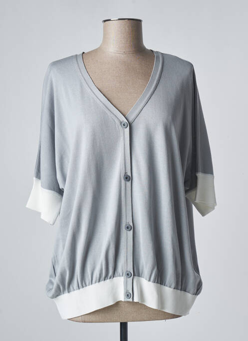 Vestă cu mâneci scurte gri DEVERNOIS femeie