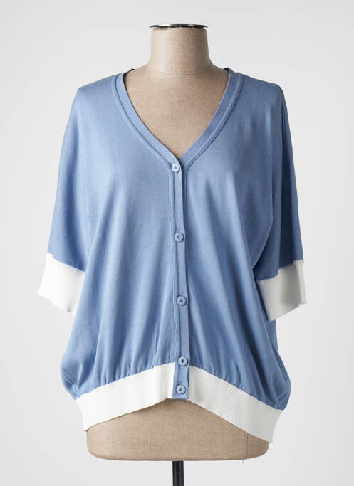 Vestă cu mâneci scurte albastru DEVERNOIS femeie