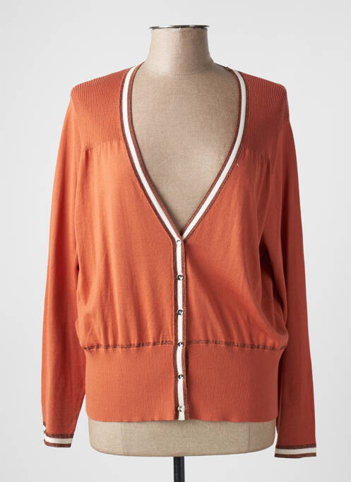 Vestă cu mâneci lungi roz DEVERNOIS femeie