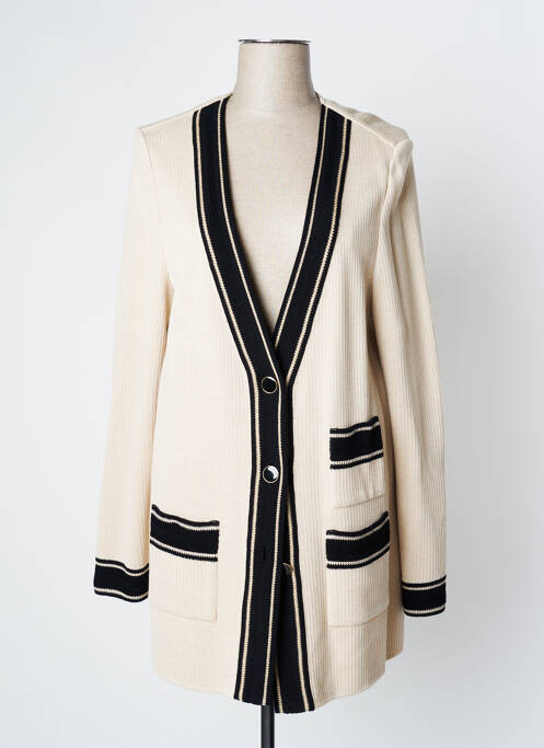 Vestă cu mâneci lungi bej DEVERNOIS femeie