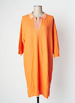 Rochie midi portocalie DEVERNOIS femeie