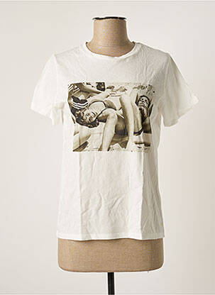 Tricou alb BELLEROSE femeie