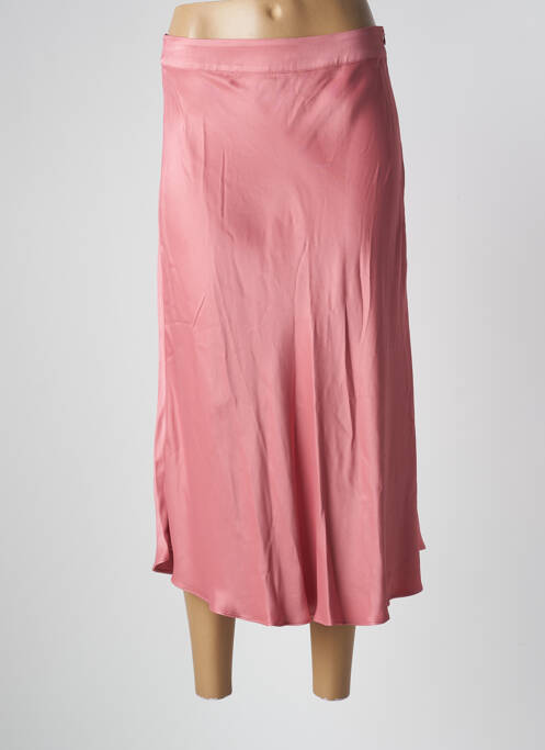 Fustă midi roz SECOND FEMALE femeie