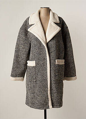 Palton lung negru ESSENTIEL ANTWERP femeie