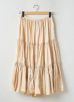 Fustă midi bej LAURENCE BRAS femeie