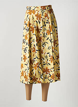 Fustă midi galben MAX&CO. femeie