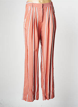 Pantalon larg roz LA PETITE FRANCAISE femeie