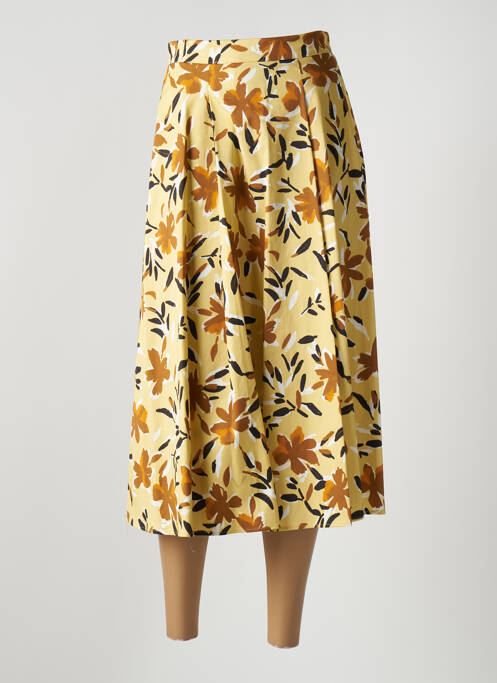Fustă midi galben MAX&CO. femeie