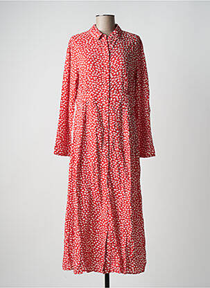 Rochie lungă roșu PIECES femeie