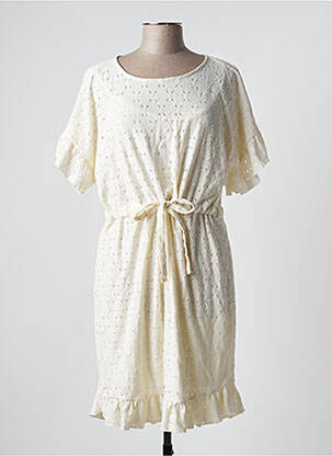 Rochie scurtă alb PIECES femeie