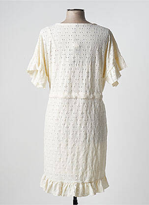 Rochie scurtă alb PIECES femeie