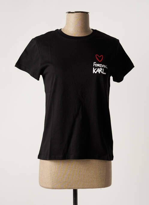 Tricou negru KARL LAGERFELD femeie