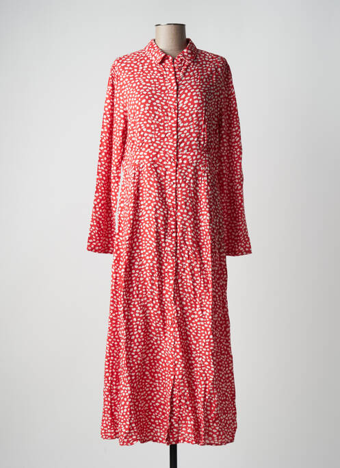 Rochie lungă roșu PIECES femeie