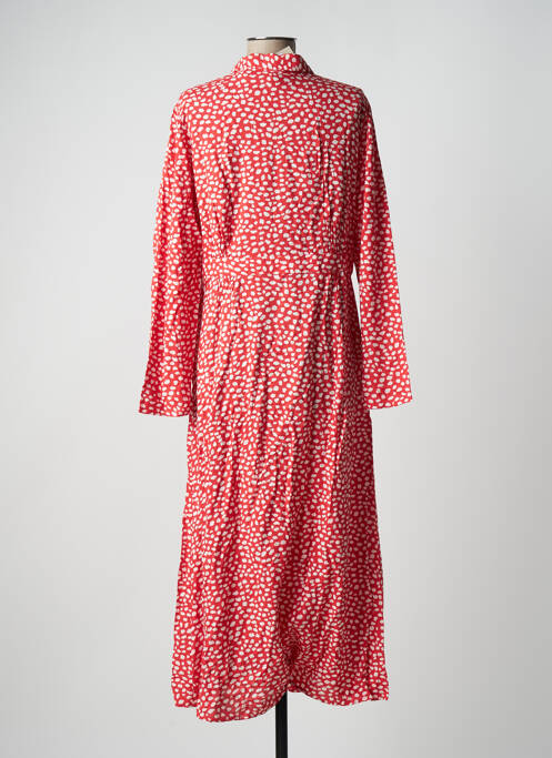 Rochie lungă roșu PIECES femeie