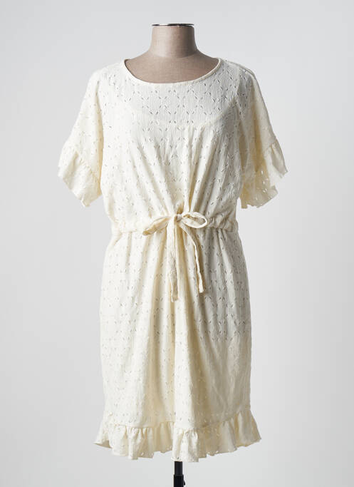 Rochie scurtă alb PIECES femeie