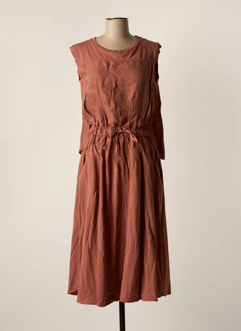 Rochie midi roz MAX&CO. femeie