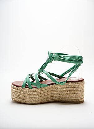 Sandale/pantofi decupați verde ALOHAS femeie