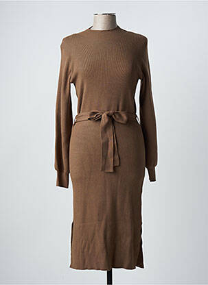 Rochie midi maro MOSS COPENHAGEN femeie