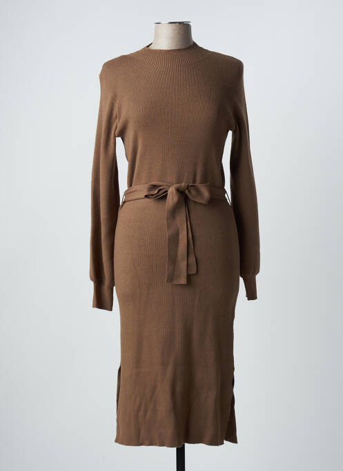 Rochie midi maro MOSS COPENHAGEN femeie