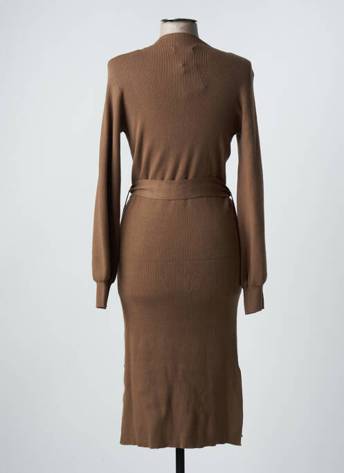 Rochie midi maro MOSS COPENHAGEN femeie