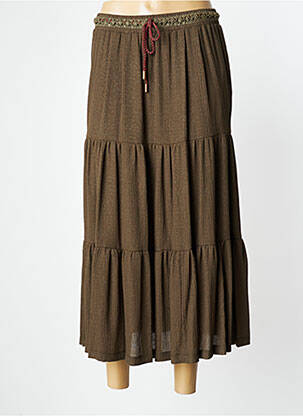 Fustă midi kaki LA PETITE FRANCAISE femme