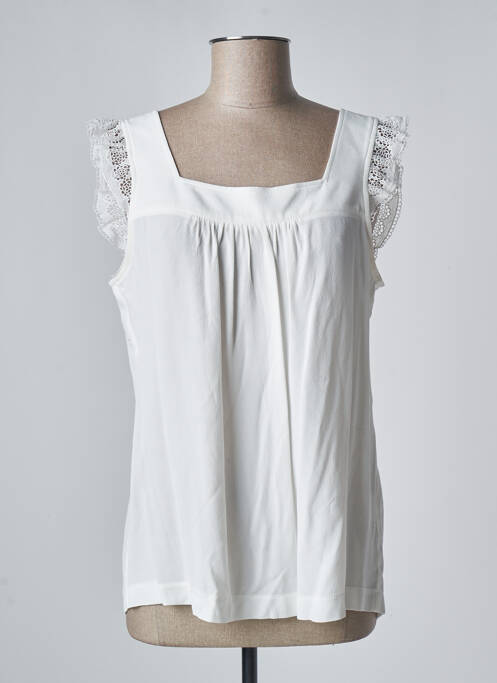 Top alb LA PETITE FRANCAISE femeie