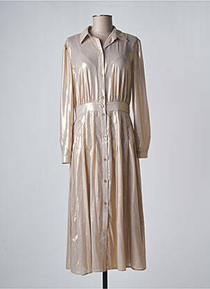 Rochie midi auriu PINKO femeie